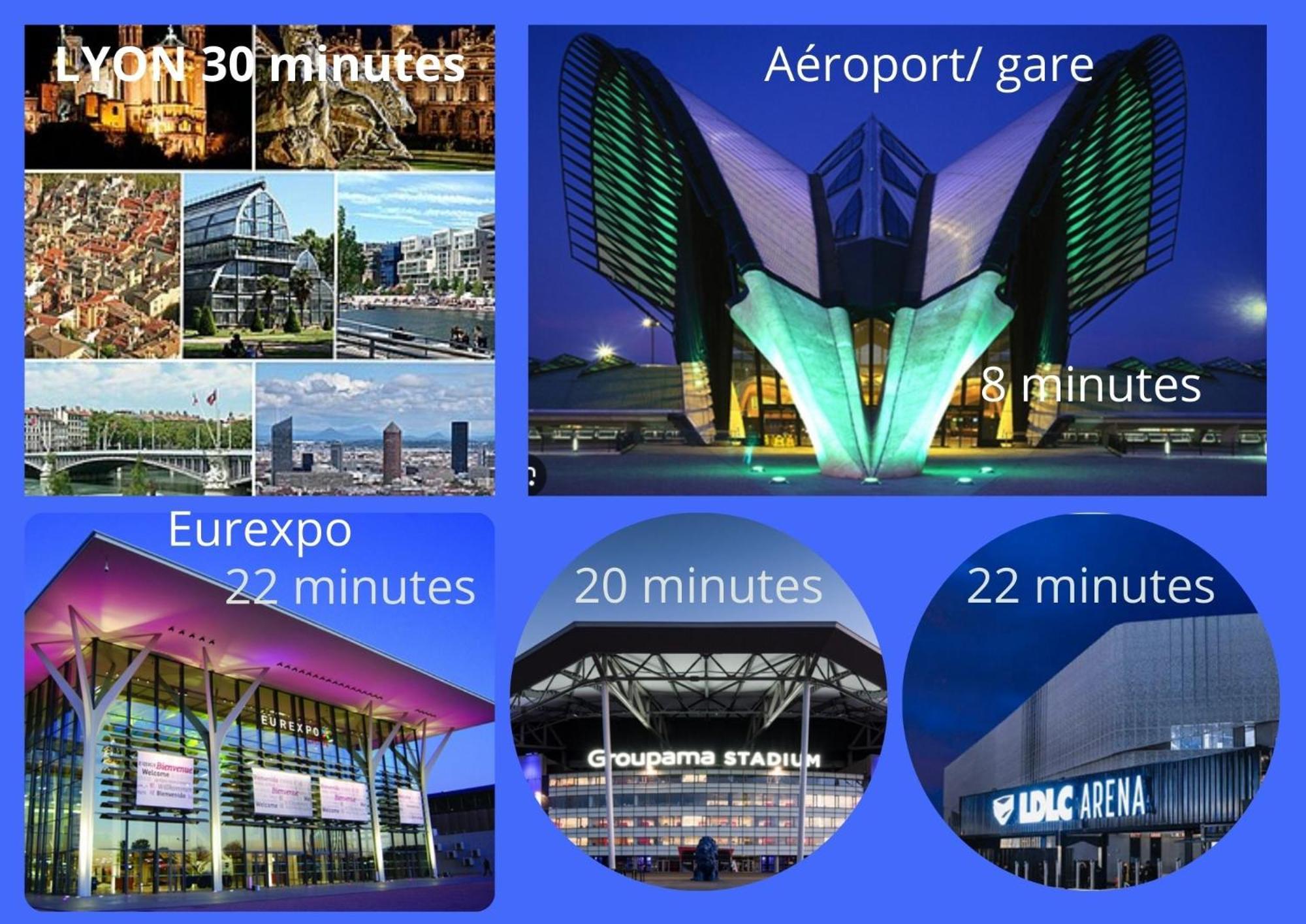 Cosy 152 Proche Aeroport -Gare-Groupama Stadium-Lyon Colombier-Saugnieu Екстериор снимка